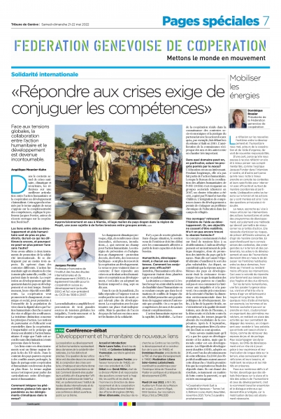 La Fédération Genevoise de Coopération place sa conférence annuelle 2022 sous le signe du nexus
