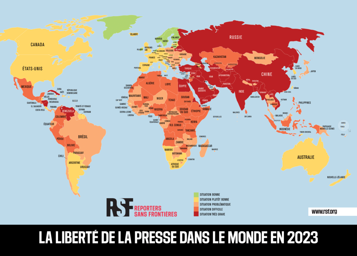 Classement mondial de la liberté de la presse 2023 : les dangers de l’industrie du simulacre