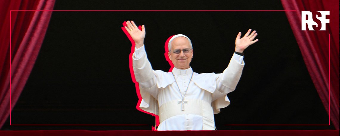 Vatican : RSF salue l’engagement du pape Léon XIV en faveur de la liberté de la presse et appelle à des actions concrètes